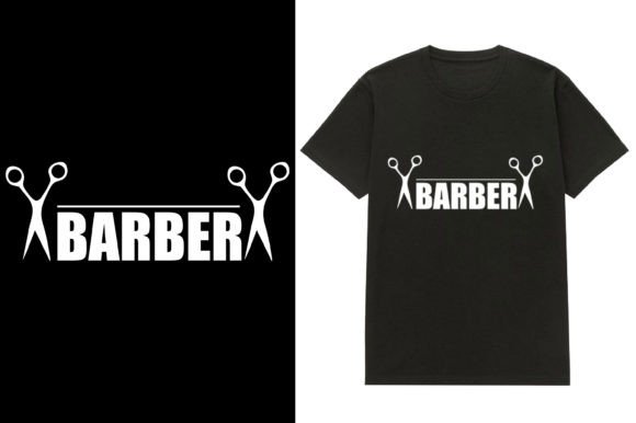 Barber T-shirt Design: Graphics for T-Shirt Designs