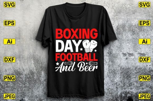Boxing Day Football Beer Graphics T-Shirt Designs