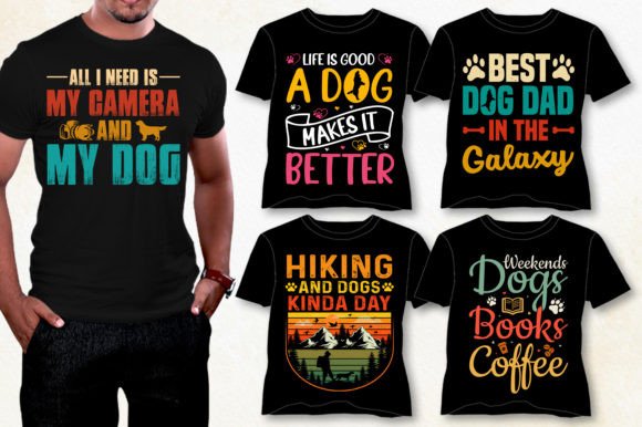 Dog T-Shirt Design Bundle: Graphics for Modern T-Shirt Designs