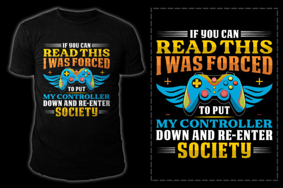 Gaming Vector Graphics for T-Shirt Designs
