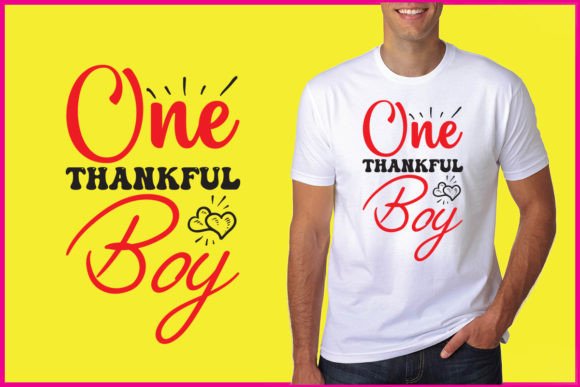 One Thankful Boy Graphics for T-Shirt Designs