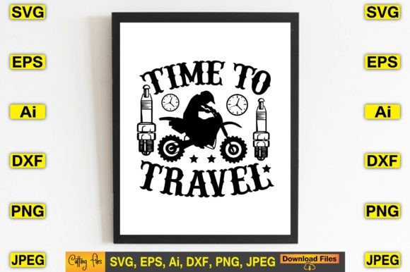 Time to Travel SVG: Graphics for T-Shirt Designs